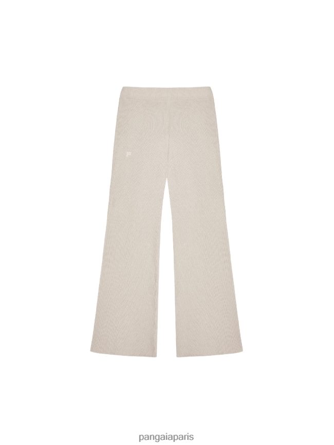gruau Pangaia vêtements femmes DH84F0329 pantalon de jogging côtelé en cachemire recyclé
