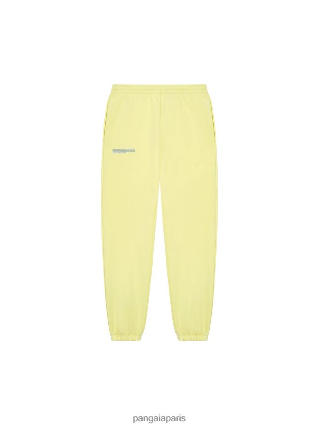 jaune rayon de soleil Pangaia vêtements femmes DH84F0357 pantalon de survêtement en coton in conversion