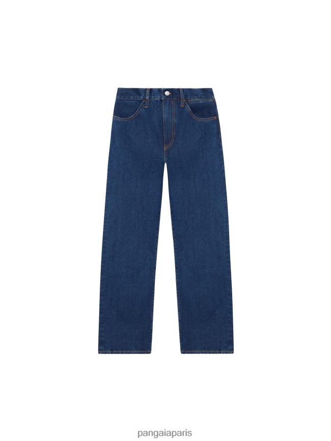 mi-lavage Pangaia vêtements femmes DH84F0373 jean taille haute en denim ortie