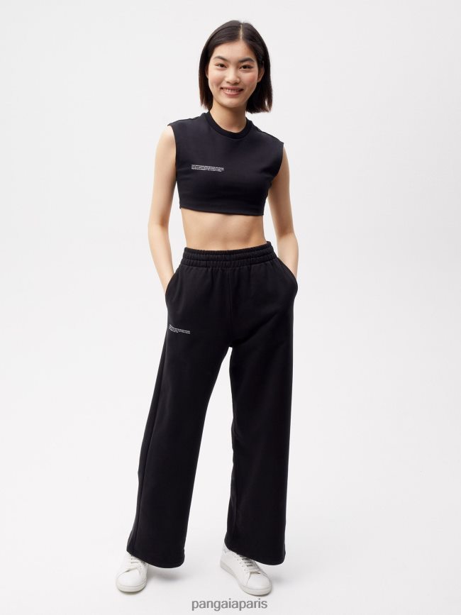 noir Pangaia vêtements femmes DH84F0300 365 pantalon de jogging droit