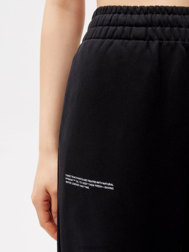 noir Pangaia vêtements femmes DH84F0300 365 pantalon de jogging droit
