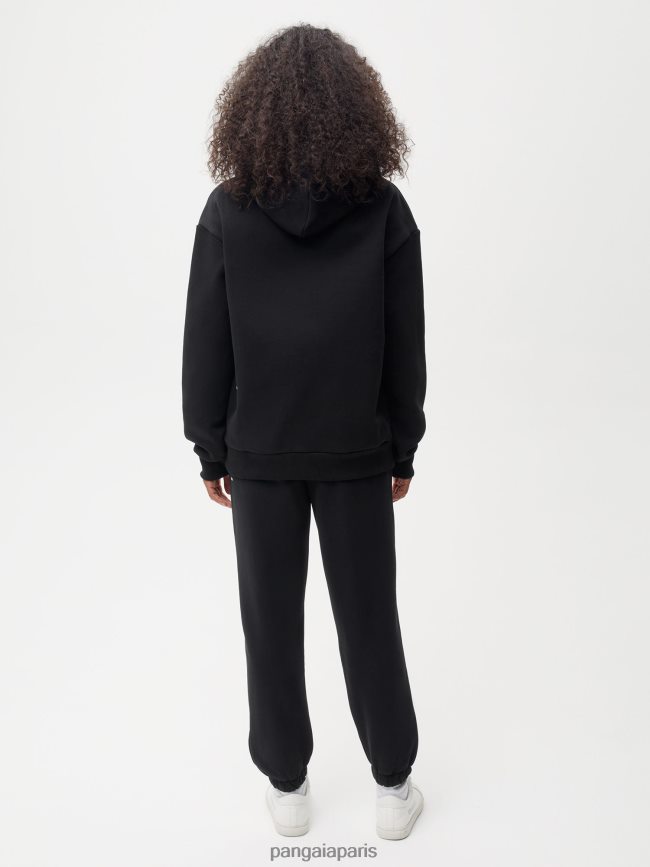 noir Pangaia vêtements femmes DH84F0304 pantalon de survêtement signature