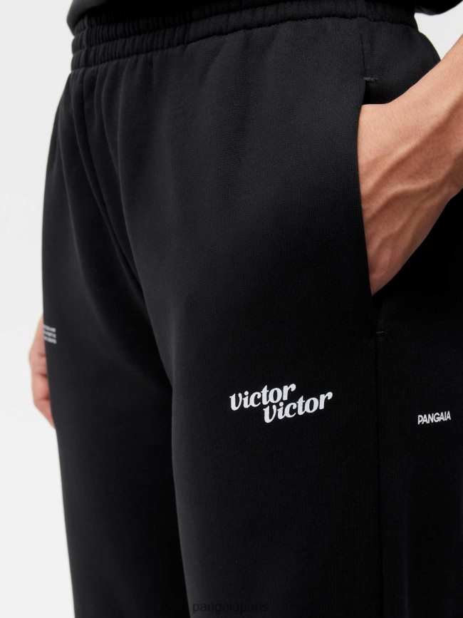 noir Pangaia vêtements femmes DH84F0324 pantalon de survêtement x victor victor signature
