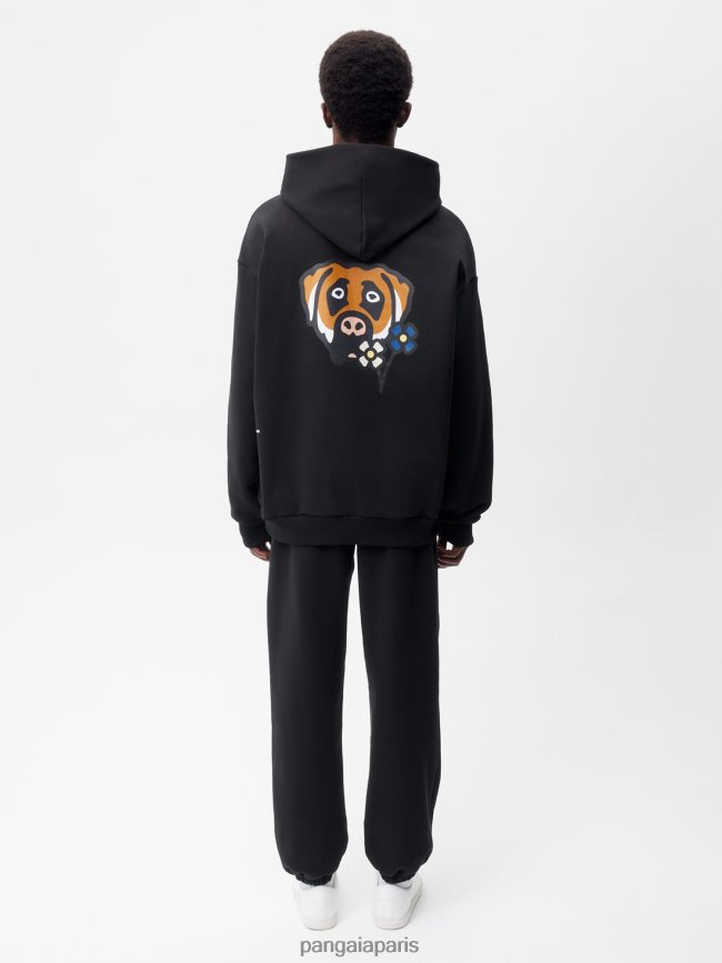 noir Pangaia vêtements femmes DH84F0324 pantalon de survêtement x victor victor signature