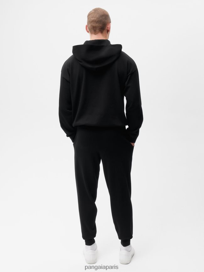 noir Pangaia vêtements femmes DH84F0336 pantalon de survêtement en coton bio