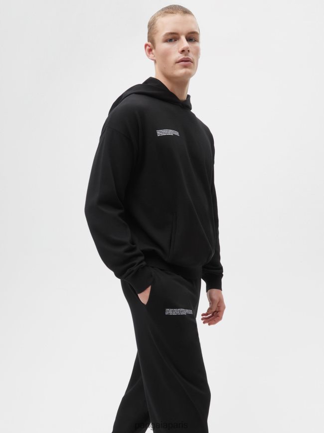 noir Pangaia vêtements femmes DH84F0336 pantalon de survêtement en coton bio