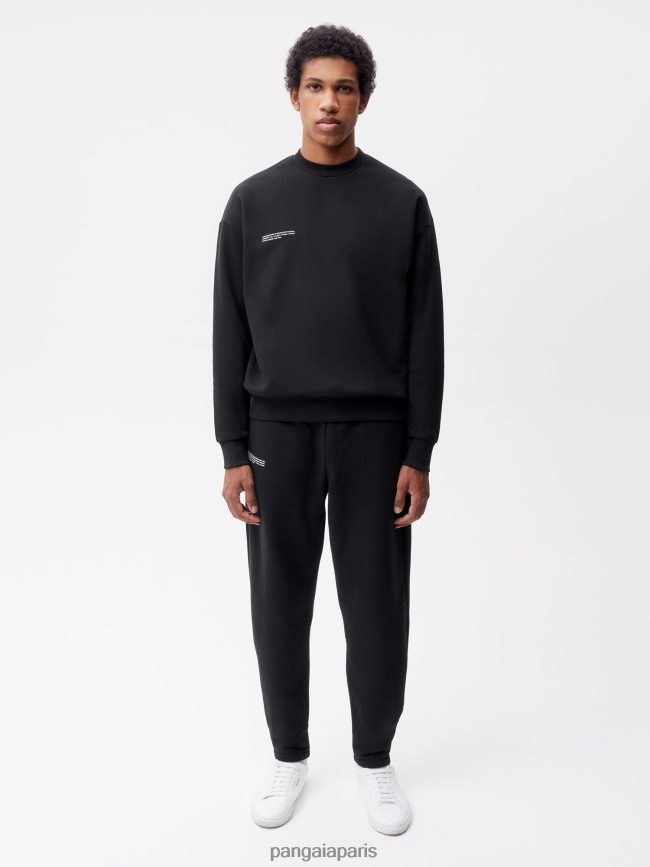 noir Pangaia vêtements femmes DH84F0345 pantalon de jogging fuselé en coton recyclé