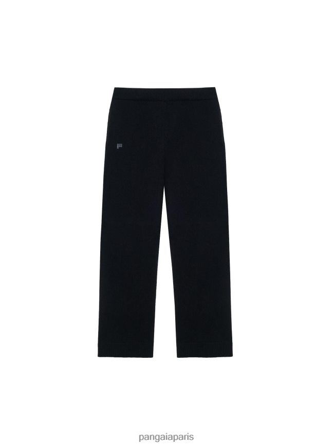 noir Pangaia vêtements femmes DH84F0349 pantalon de jogging ample en cachemire recyclé