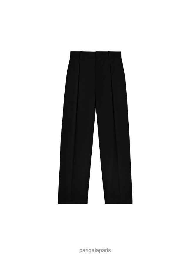 noir Pangaia vêtements femmes DH84F0376 pantalon tailleur coton bio