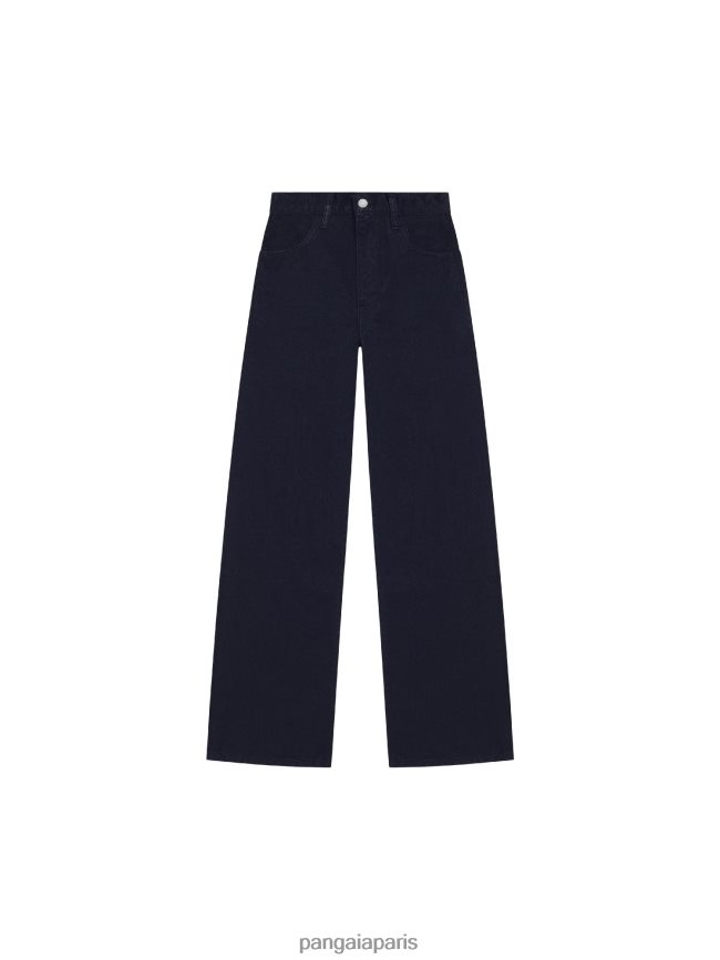 noir Pangaia vêtements femmes DH84F0377 jean taille haute en denim ortie