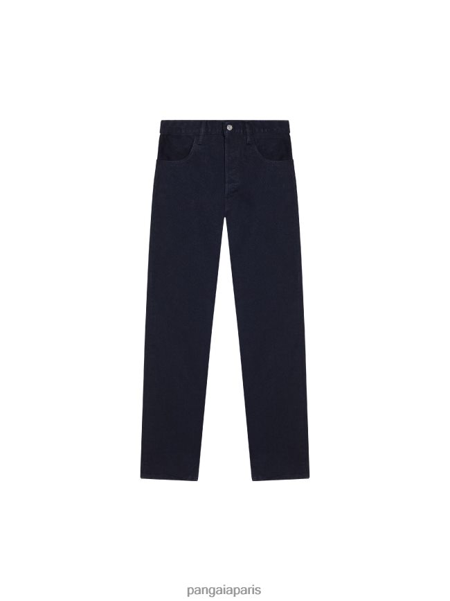 noir Pangaia vêtements femmes DH84F0384 jean droit en denim ortie