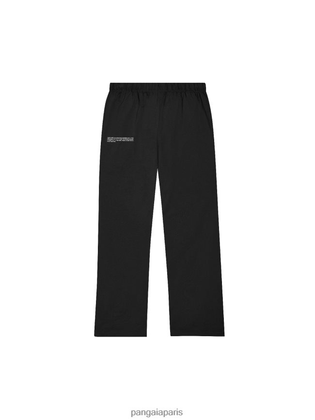 noir Pangaia vêtements femmes DH84F0429 pantalon de survêtement de pyjama en coton biologique avec c-fiber