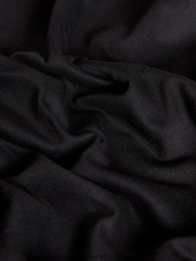 noir Pangaia vêtements femmes DH84F0439 pantalon loungewear en coton bio avec c-fiber