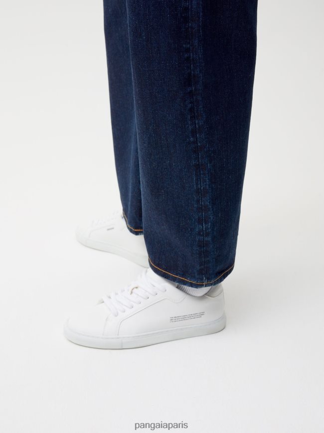 rincer laver Pangaia vêtements femmes DH84F0383 jean taille haute en denim ortie