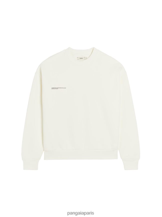 blanc cassé Pangaia vêtements femmes DH84F0110 sweat-shirt signature