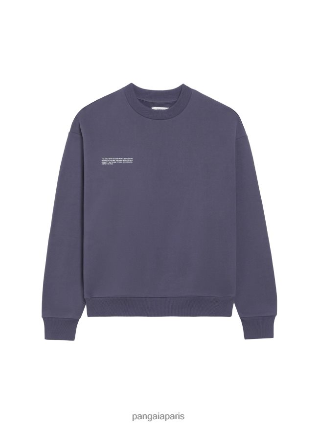 bleu ardoise Pangaia vêtements femmes DH84F0105 sweat-shirt signature