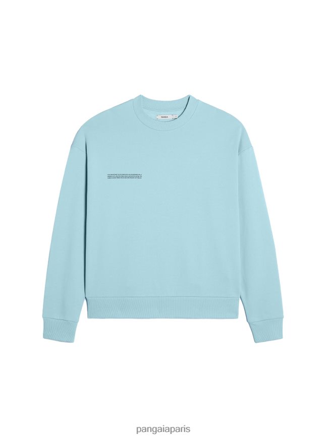 bleu céleste Pangaia vêtements femmes DH84F095 sweat-shirt signature