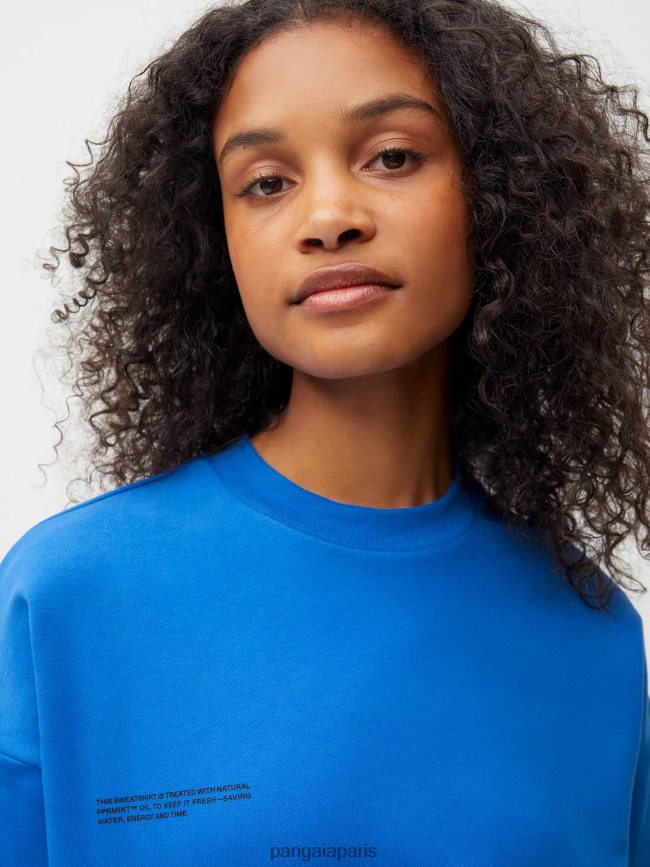 bleu cobalt Pangaia vêtements femmes DH84F0106 365 sweat