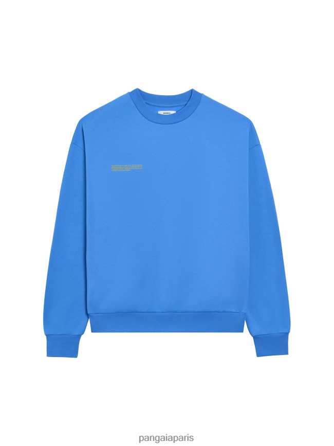 bleu d'eau Pangaia vêtements femmes DH84F097 sweat-shirt en coton en conversion