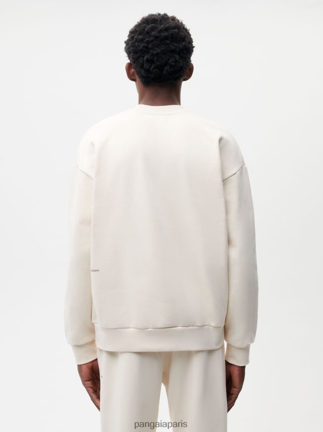 coton blanc Pangaia vêtements femmes DH84F080 sweat-shirt en coton en conversion