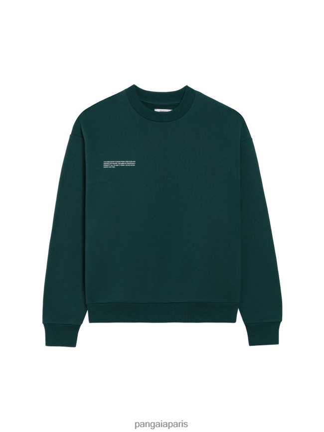 feuillage vert Pangaia vêtements femmes DH84F0111 sweat-shirt signature