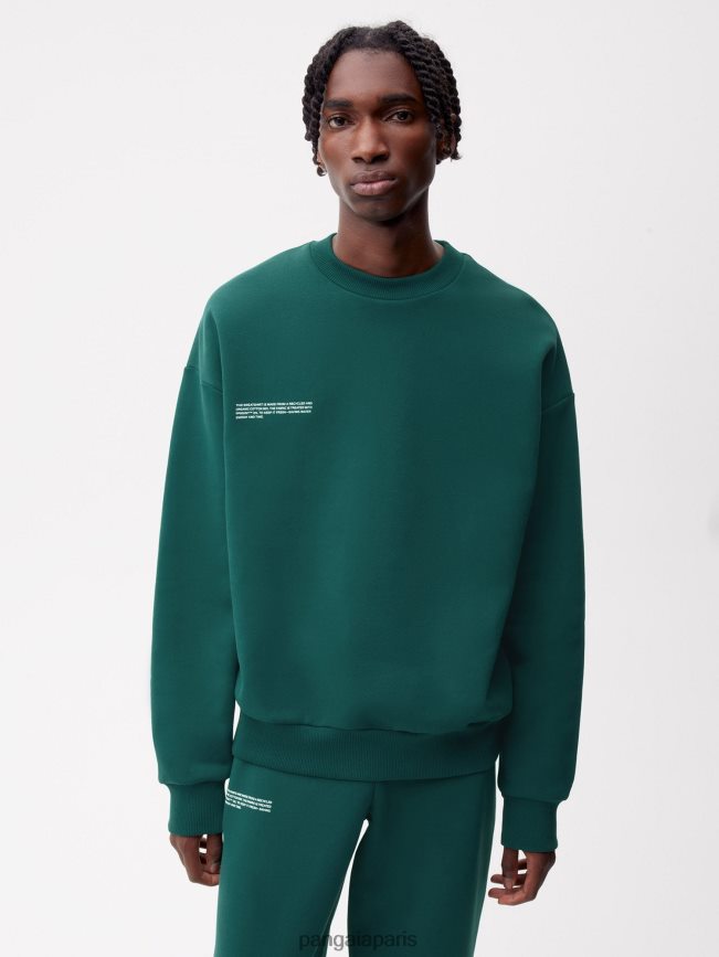 feuillage vert Pangaia vêtements femmes DH84F0111 sweat-shirt signature