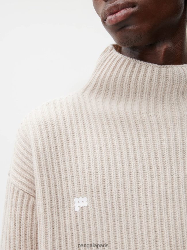 gruau Pangaia vêtements femmes DH84F085 entonnoir en cachemire recyclé - pull à col