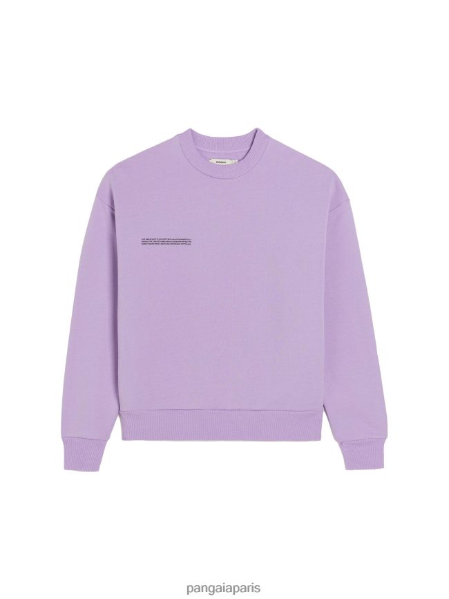 orchidée violette Pangaia vêtements femmes DH84F086 sweat-shirt signature