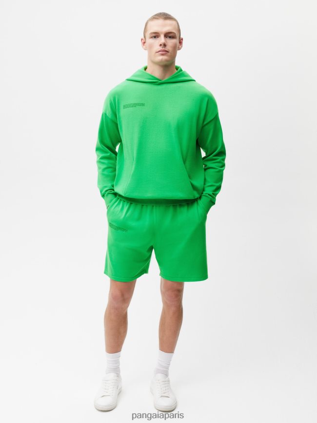 Vert Jade Pangaia vêtements femmes DH84F0272 short en maille de coton bio