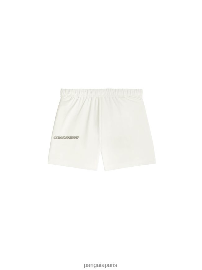 blanc cassé Pangaia vêtements femmes DH84F0236 short de pyjama en coton bio avec c-fiber