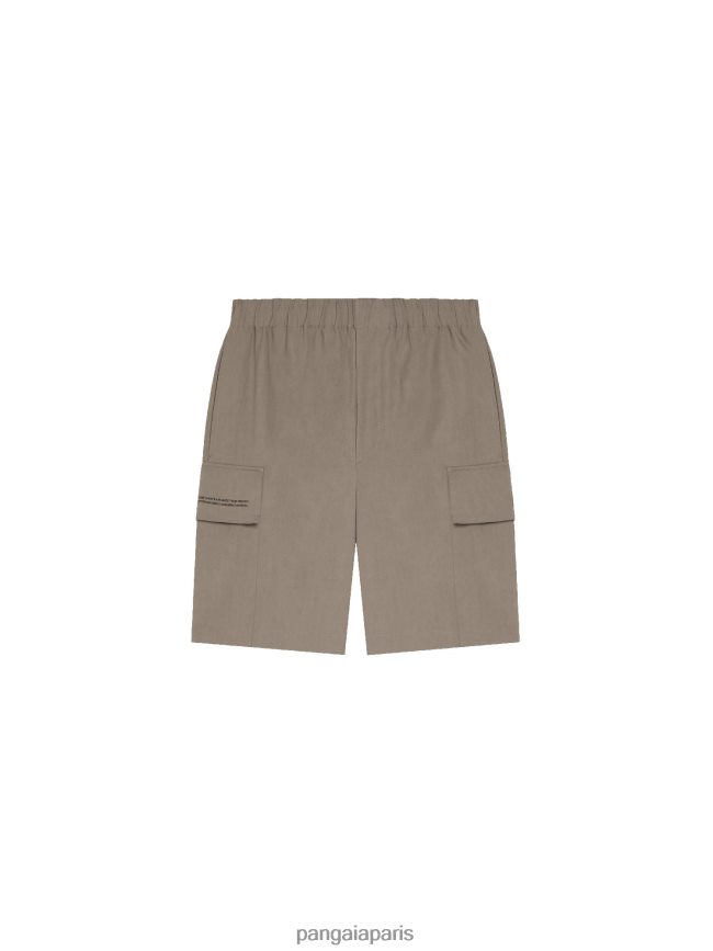champignon Pangaia vêtements femmes DH84F0233 short cargo en coton bio mélangé