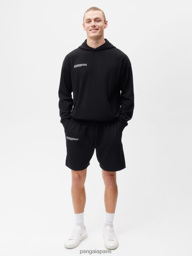 noir Pangaia vêtements femmes DH84F0226 short en maille de coton bio