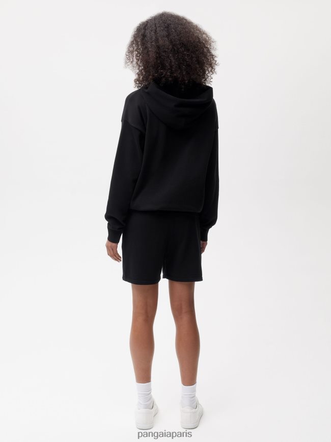 noir Pangaia vêtements femmes DH84F0226 short en maille de coton bio