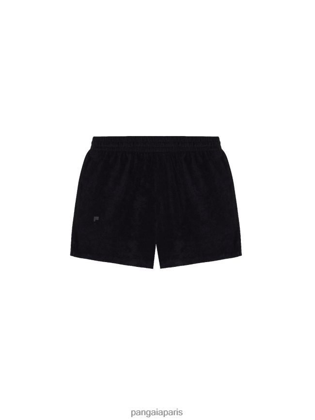noir Pangaia vêtements femmes DH84F0284 short en éponge