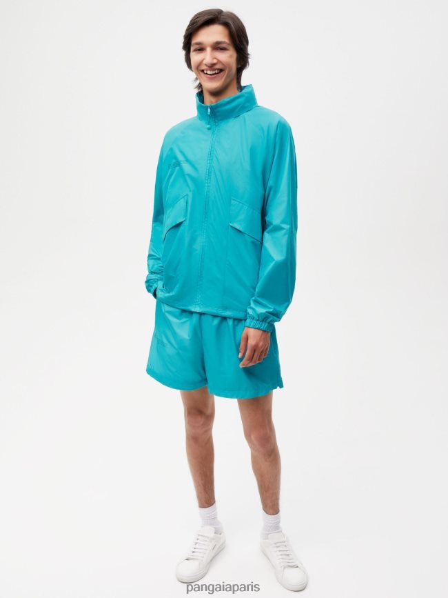 paon bleu Pangaia vêtements femmes DH84F0281 short en nylon à dégradation améliorée