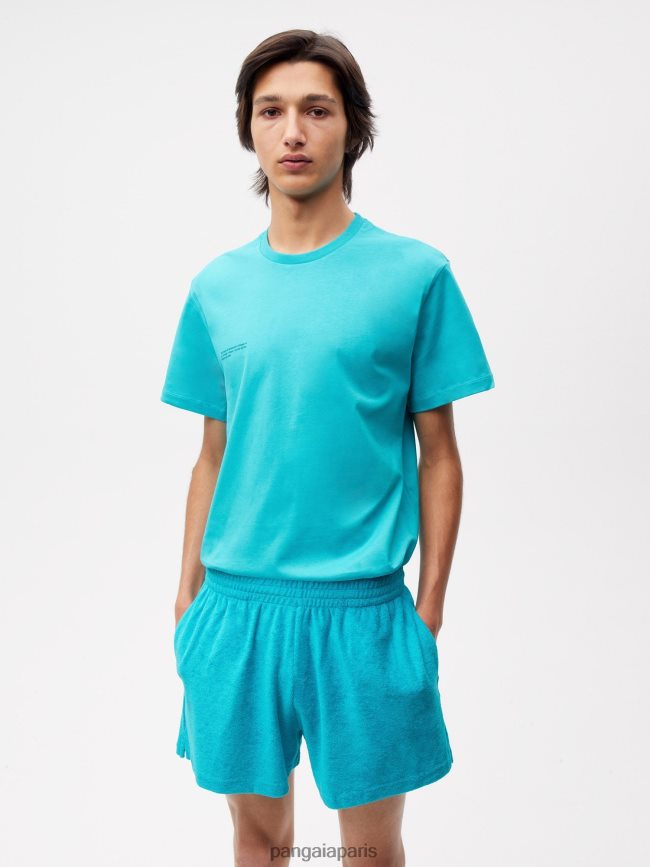 paon bleu Pangaia vêtements femmes DH84F0288 short en éponge