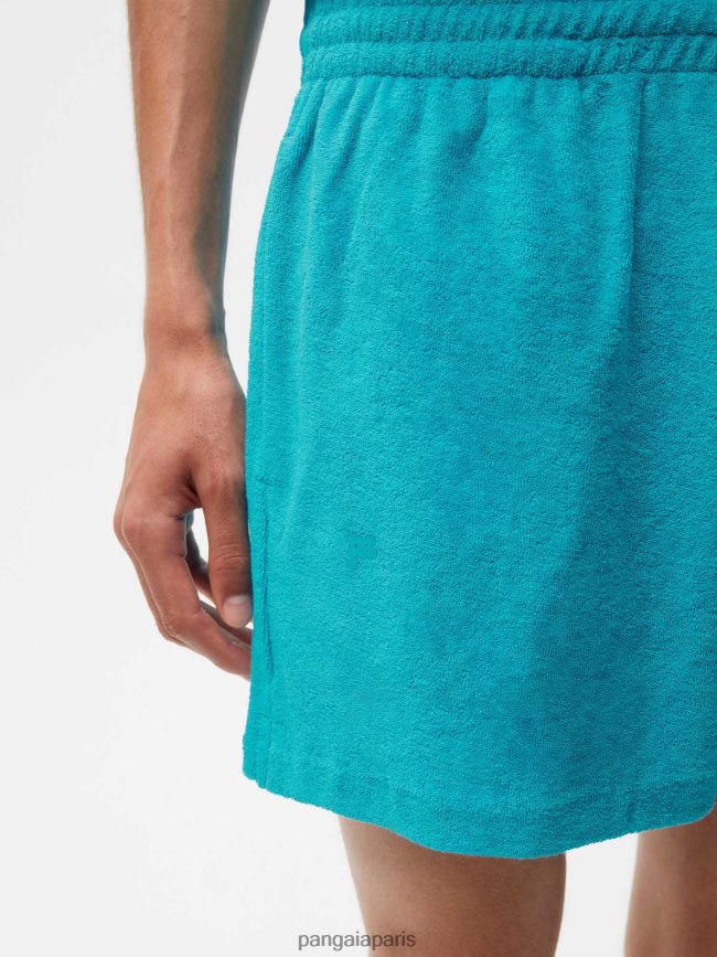 paon bleu Pangaia vêtements femmes DH84F0288 short en éponge