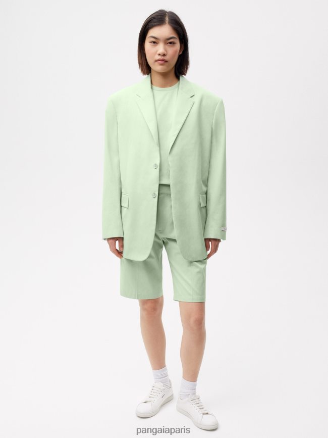 pistache Pangaia vêtements femmes DH84F0265 short tailleur en coton bio