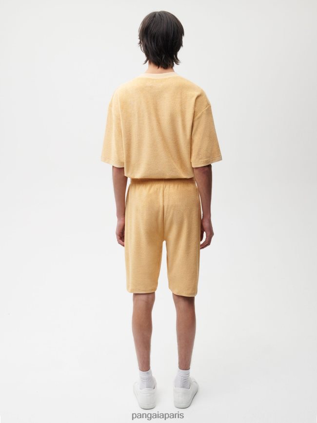 sable noir Pangaia vêtements femmes DH84F0243 short long en éponge