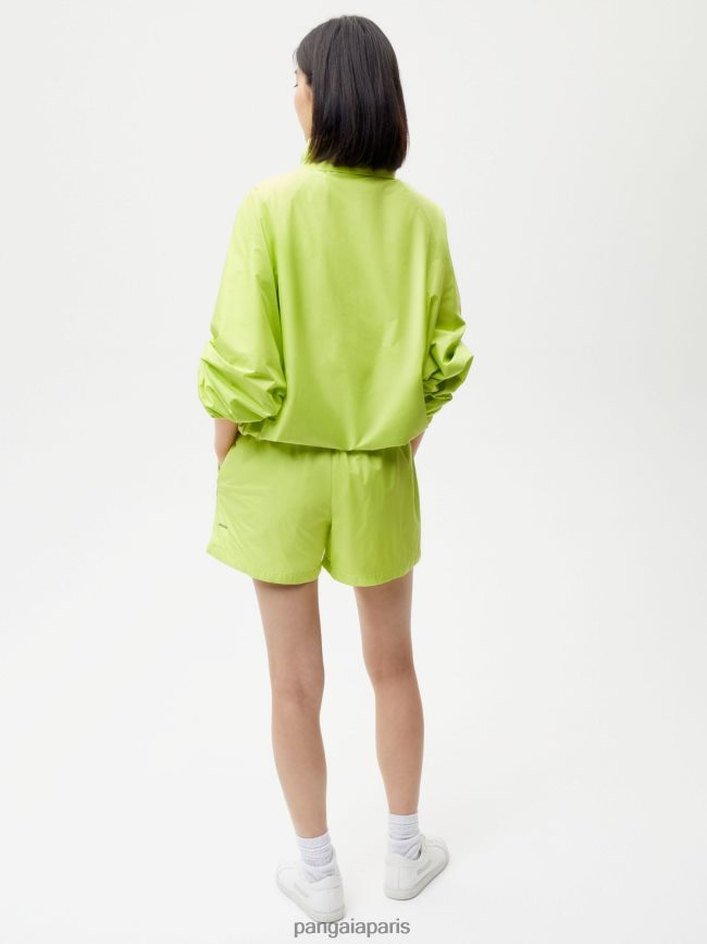 vert citron Pangaia vêtements femmes DH84F0271 short en nylon à dégradation améliorée