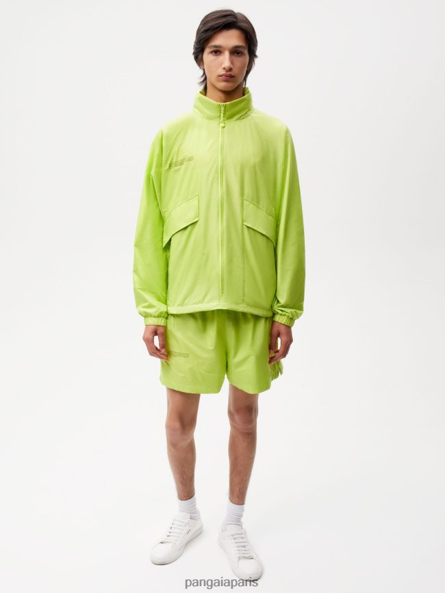 vert citron Pangaia vêtements femmes DH84F0271 short en nylon à dégradation améliorée