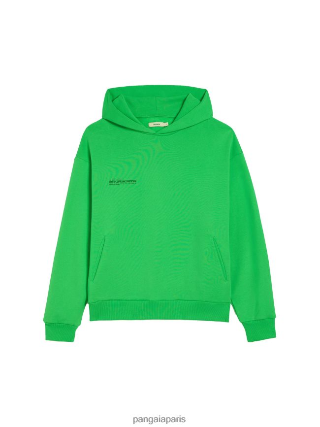 Vert Jade Pangaia vêtements femmes DH84F021 sweat à capuche signature