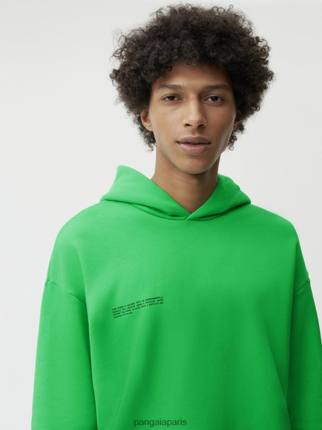 Vert Jade Pangaia vêtements femmes DH84F021 sweat à capuche signature