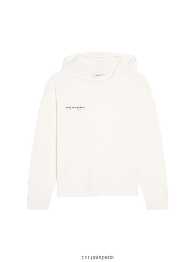 blanc cassé Pangaia vêtements femmes DH84F0509 haut d'intérieur en coton biologique avec c-fiber