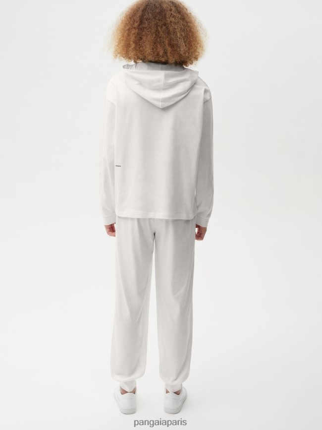 blanc cassé Pangaia vêtements femmes DH84F0509 haut d'intérieur en coton biologique avec c-fiber