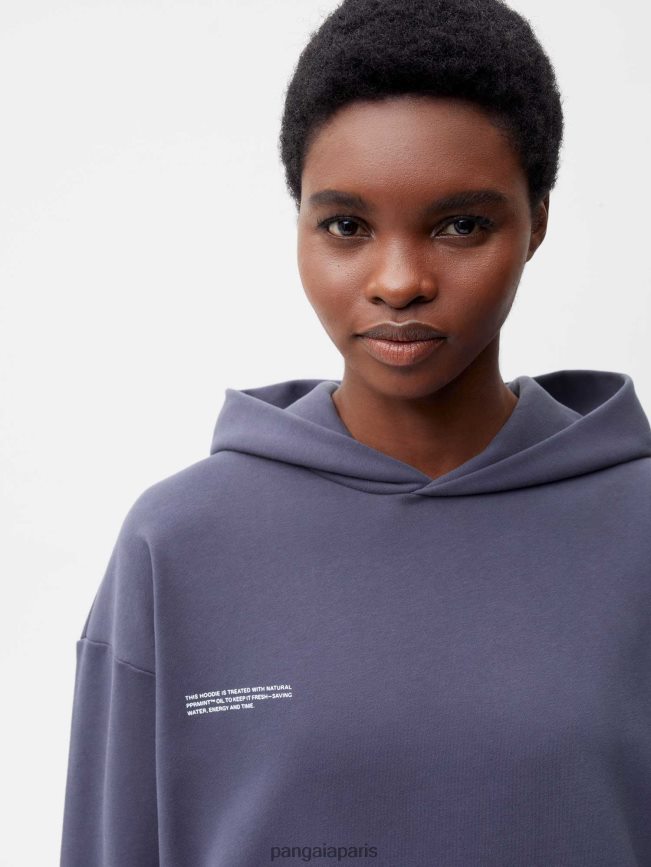 bleu ardoise Pangaia vêtements femmes DH84F070 365 sweat à capuche