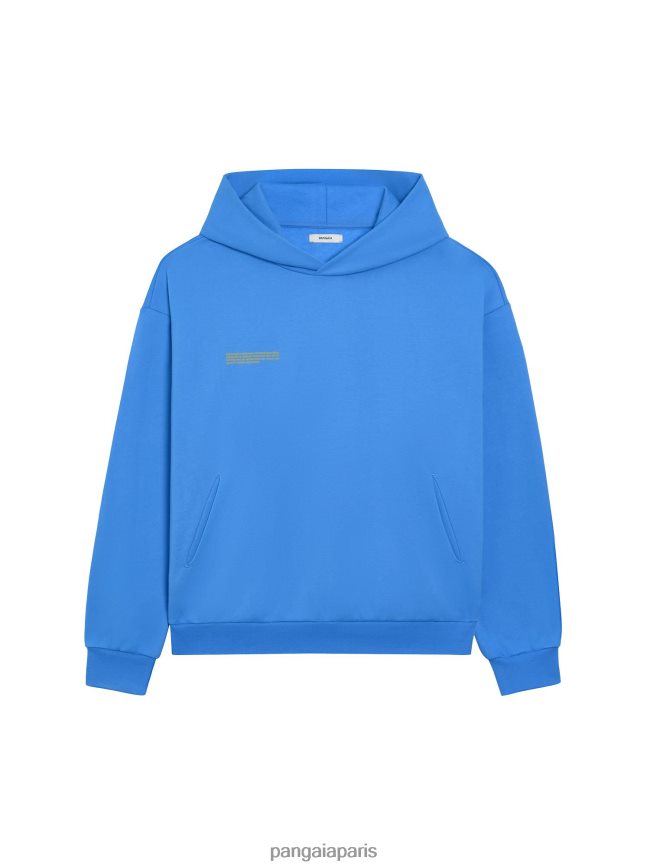 bleu d'eau Pangaia vêtements femmes DH84F023 sweat à capuche en coton converti