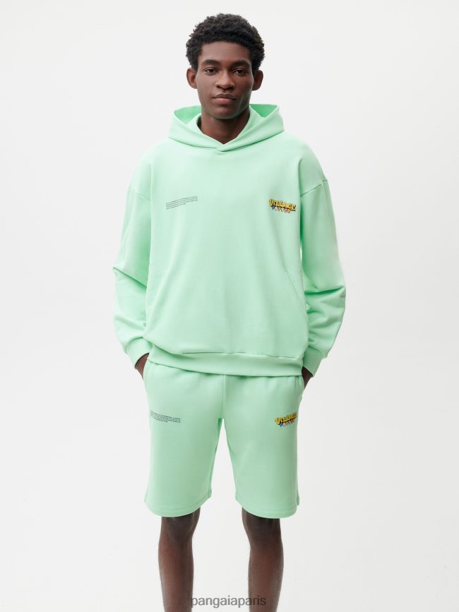 bleu lagon Pangaia vêtements femmes DH84F068 sweat à capuche x roberto lugo 365