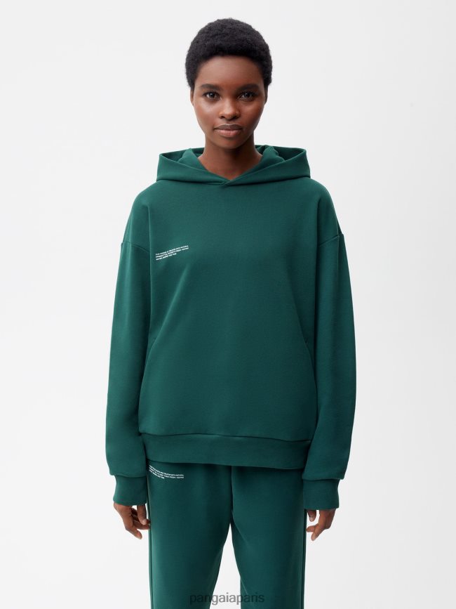 feuillage vert Pangaia vêtements femmes DH84F010 365 sweat à capuche