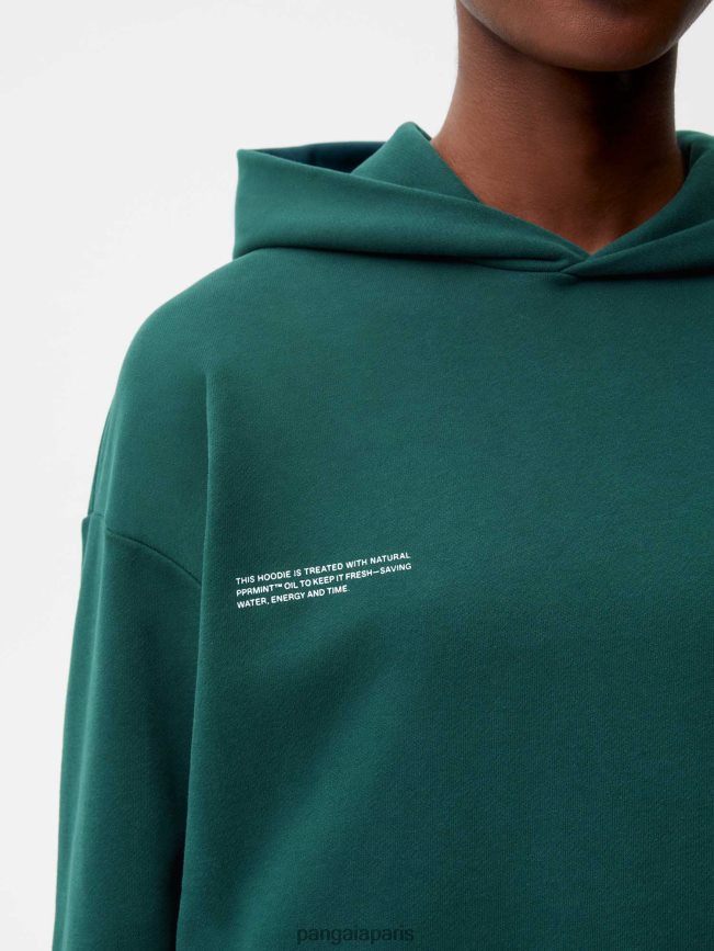 feuillage vert Pangaia vêtements femmes DH84F010 365 sweat à capuche